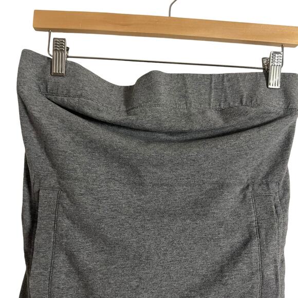 Norma Kamali Gray Strapless Tailored Terry Mini Dress Size Small - Picture 6 of 12